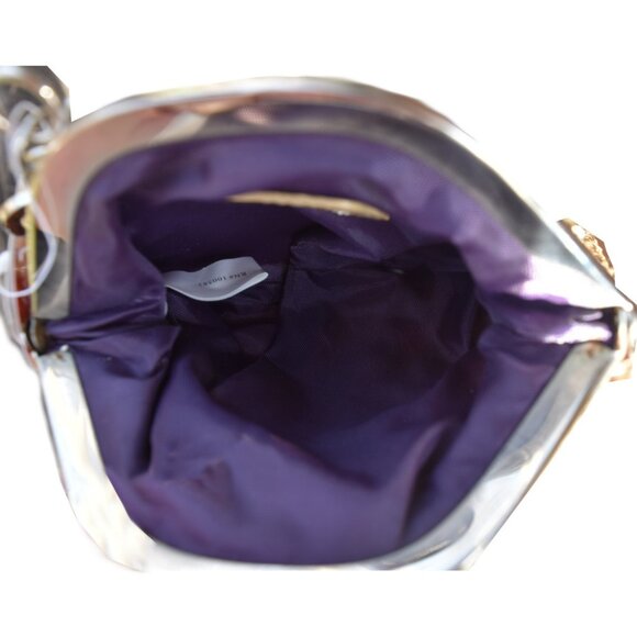 Style & Co Gold Sequined Kiss-Lock Coin Purse w/ Crown Charm NWT - Picture 6 of 6